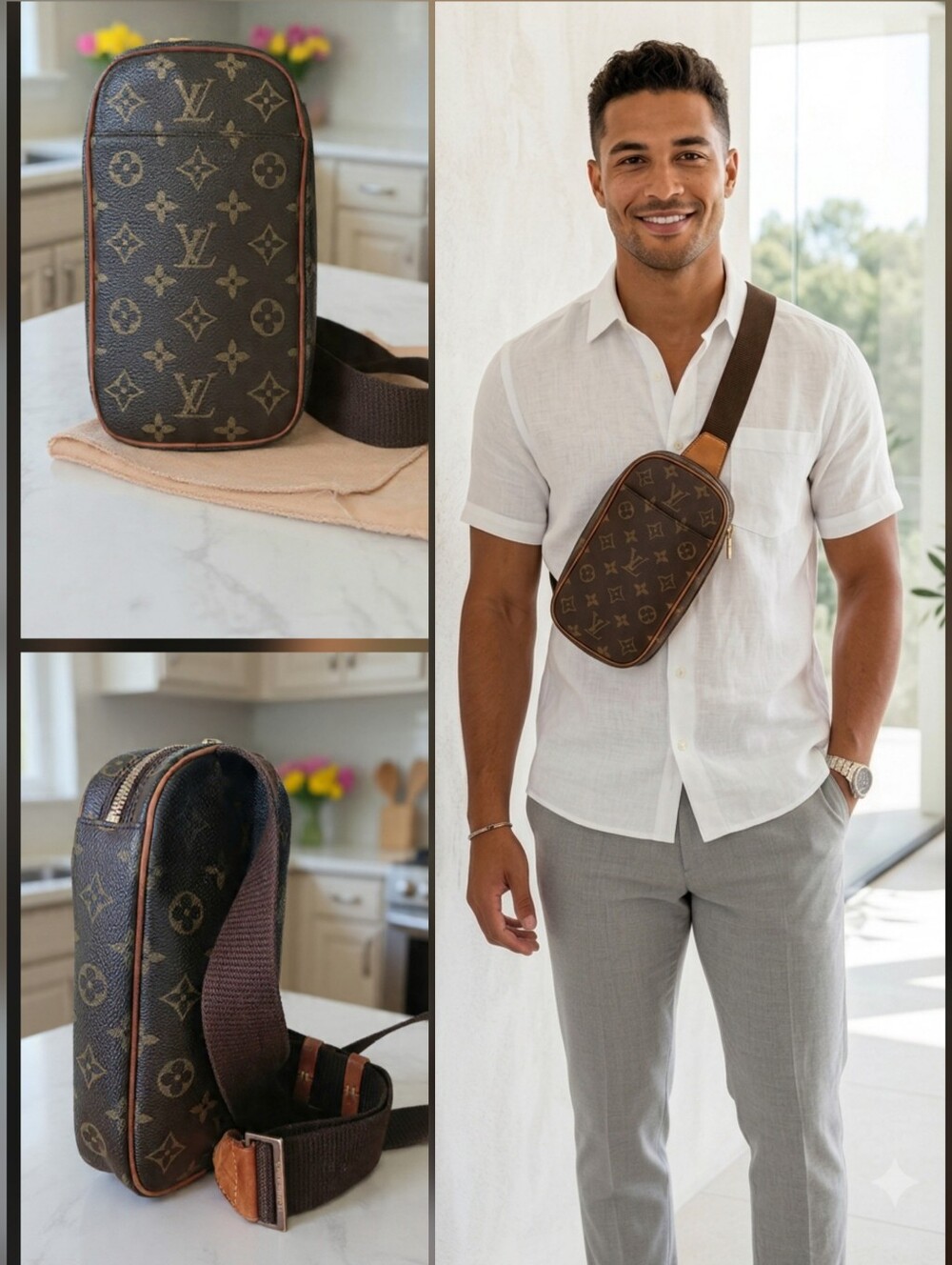 Louis Vuitton Vintage Pochette Gange Monogram Bumbag ✨ COA